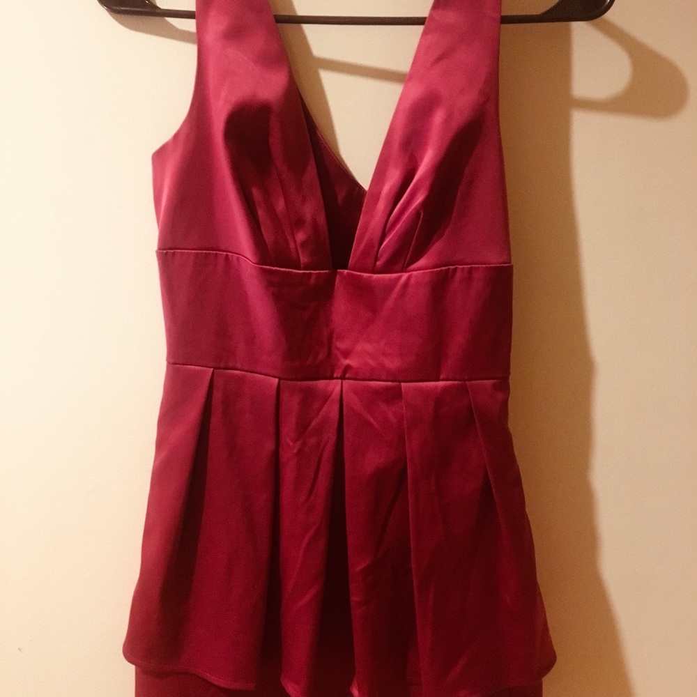 Dark pink dress